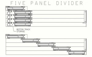 Illustration of the SA1 Sliding Room Divider